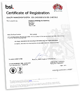 Qualität zertifiziert nach ISO 13485
